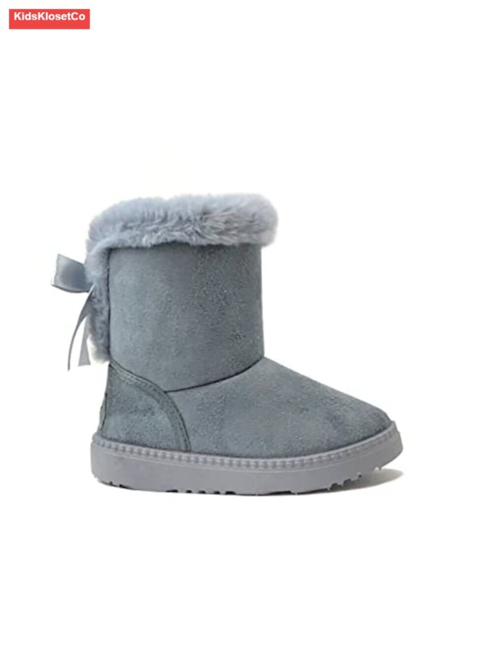 Kids PU Leather Boots Butterfly Bow Toddler Girl Snow Boots Pull-On